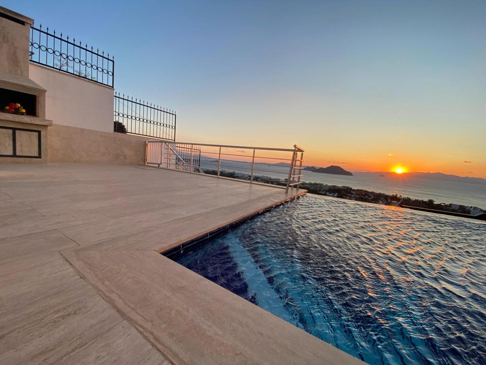 Bodrum Eason Villa & House 350M2 Full Sea View With Private Infinity Pool 외부 사진