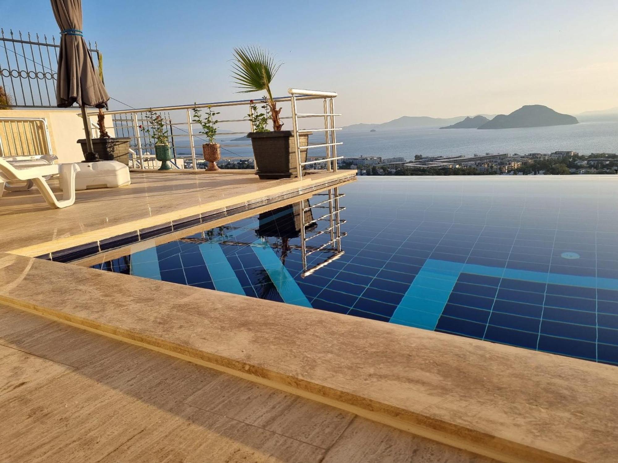 Bodrum Eason Villa & House 350M2 Full Sea View With Private Infinity Pool 외부 사진