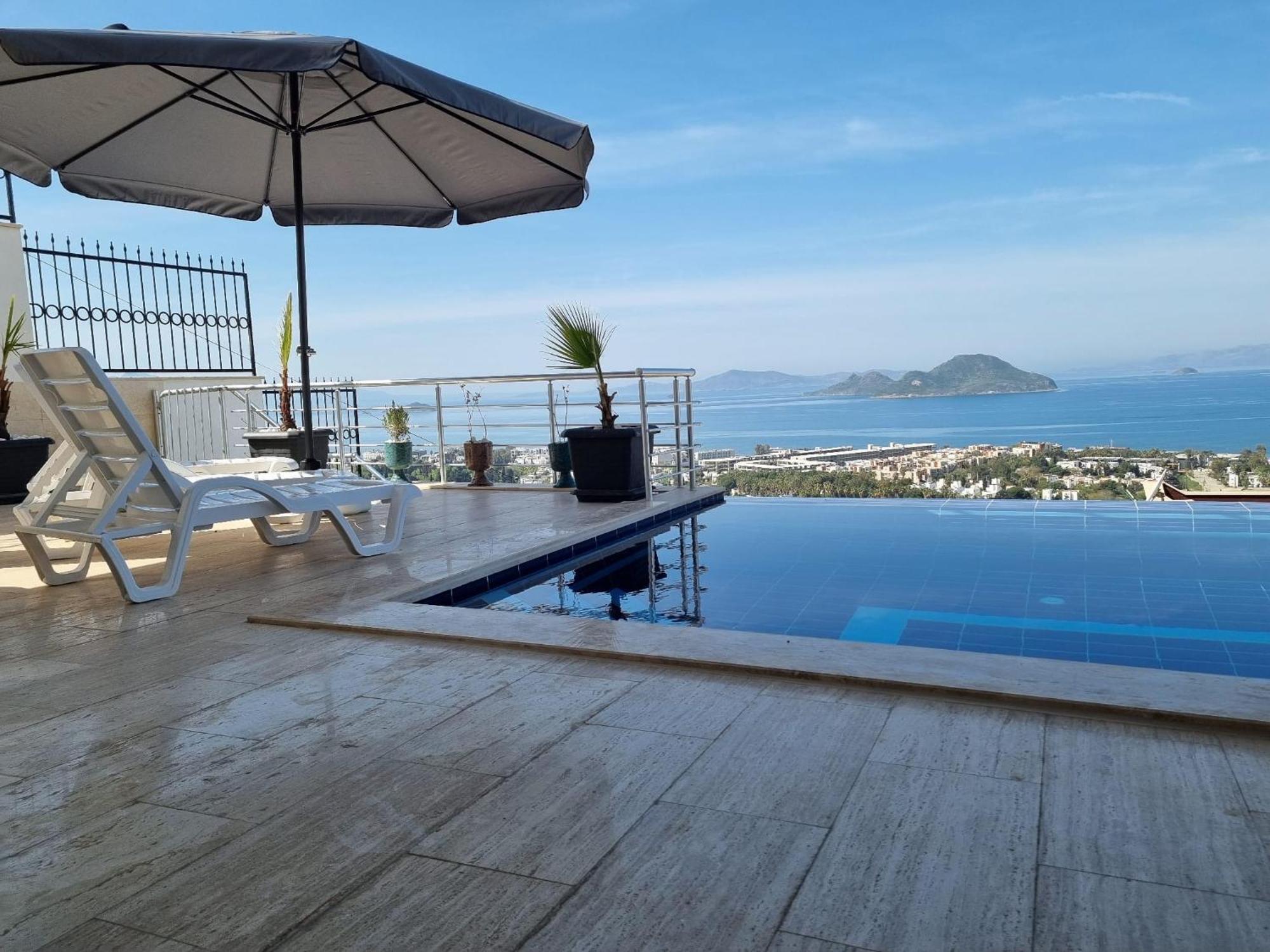 Bodrum Eason Villa & House 350M2 Full Sea View With Private Infinity Pool 외부 사진