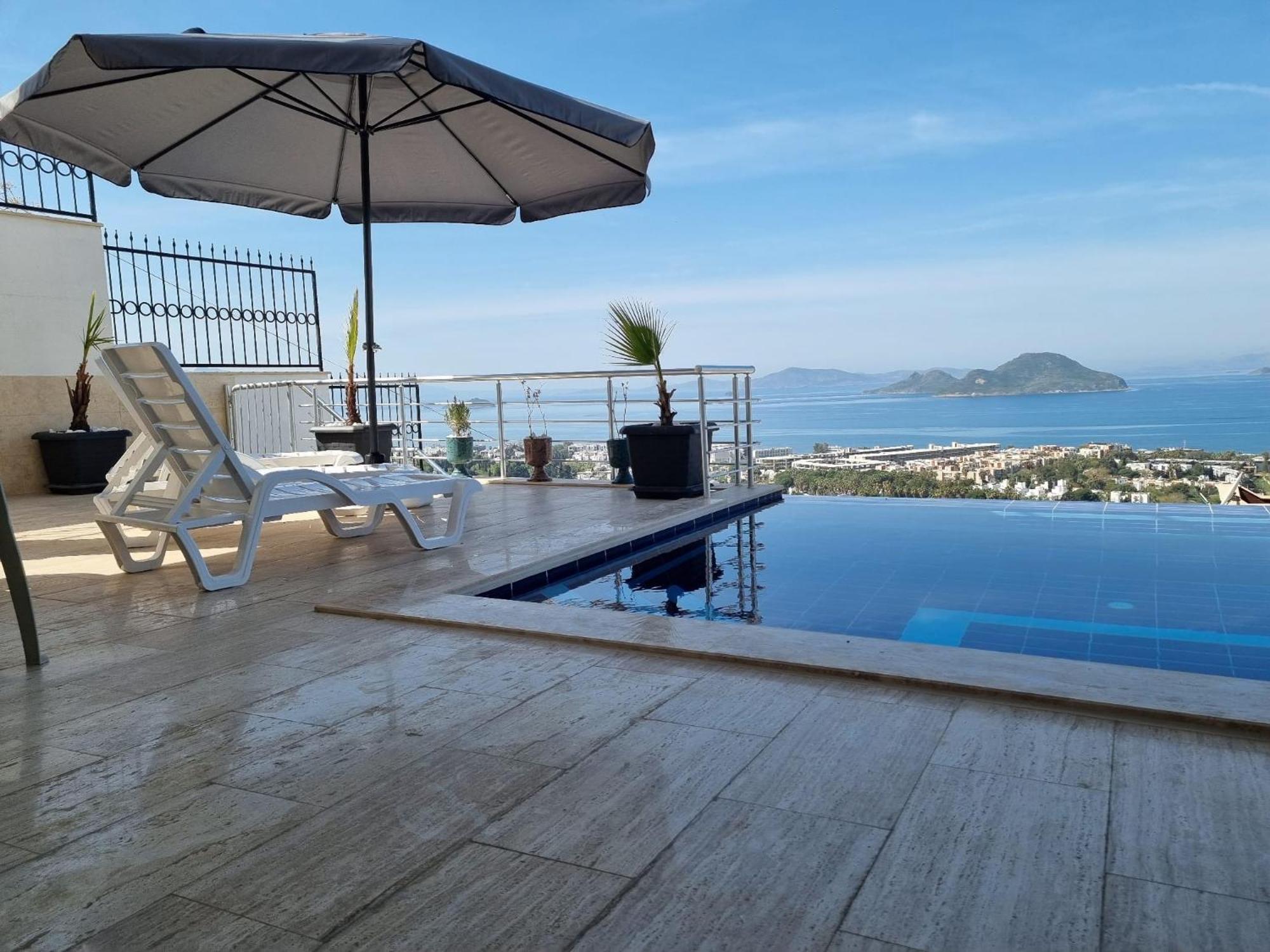 Bodrum Eason Villa & House 350M2 Full Sea View With Private Infinity Pool 외부 사진